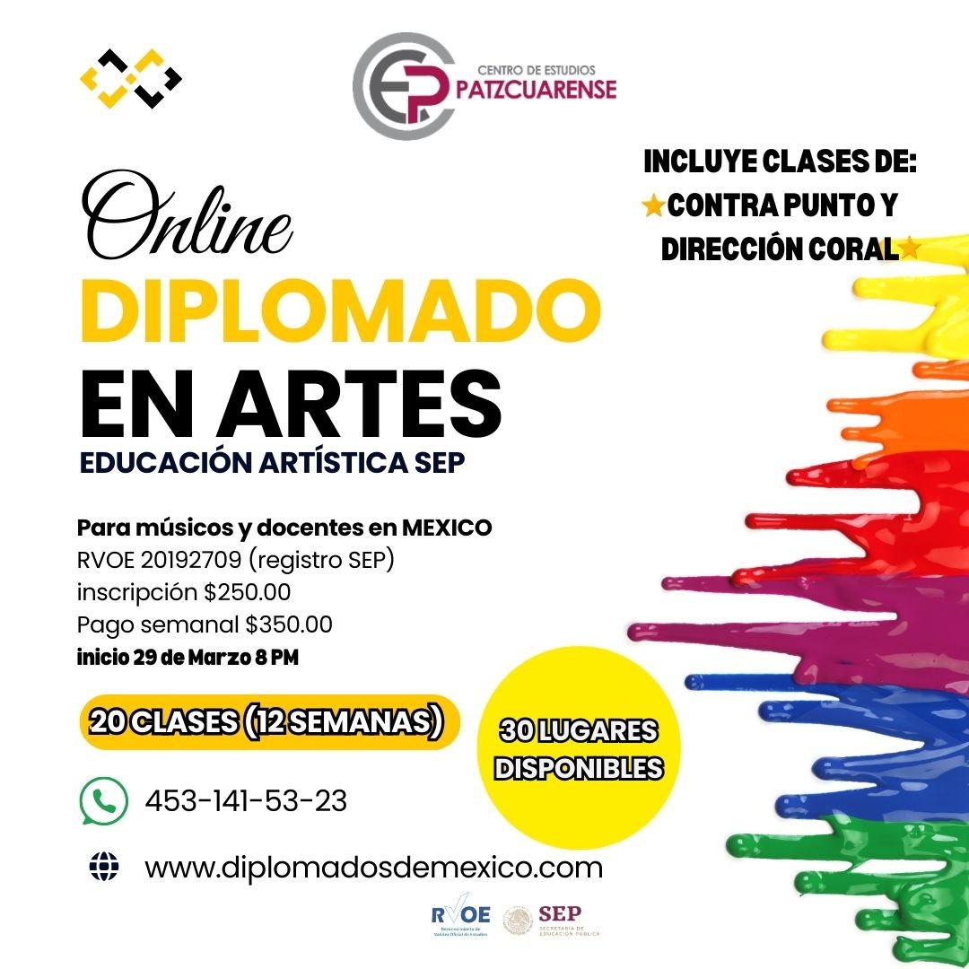 Diplomado en Educación Artística con enfoque en educación básica